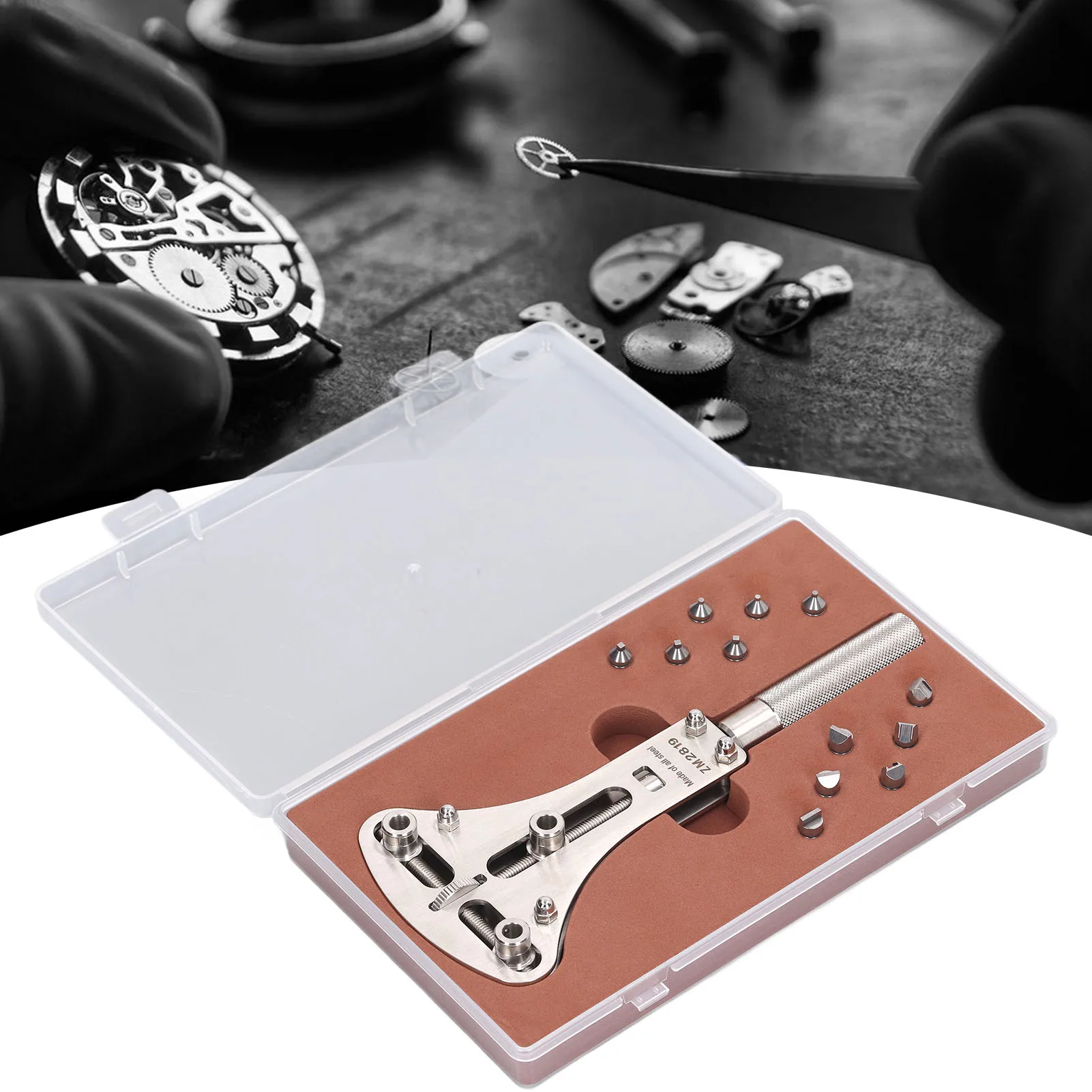 Stainless Steel Watch Case Back Opener and Battery Replacement Tool