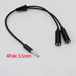 Premium Audio Stereo Y Splitter Cable - 3.5mm Male to Dual Female Ports (Hi - Fi Sound) (Type 3)