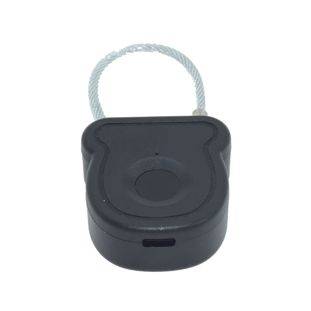Keyless Fingerprint Biometrics Padlock Electric Lock 20 Users Plastic Material 3