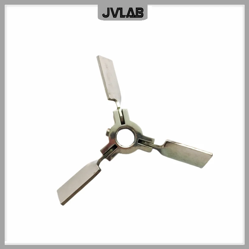 stir-blade-stainless-steel-mixer-impeller-lab-stirrer-paddle-folding-three-blade-length-65-mm-diam-150-mm-inner-hole-diam-16mm