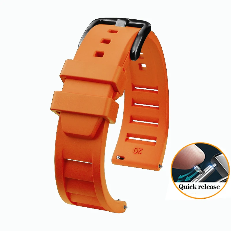 thumbnail image 1 of Correa de reloj de silicona suave, transpirable y resistente al agua para la serie Seiko PROSPEX, pulsera deportiva IWC Citizen de 20 mm y 22 mm, 1 of 5