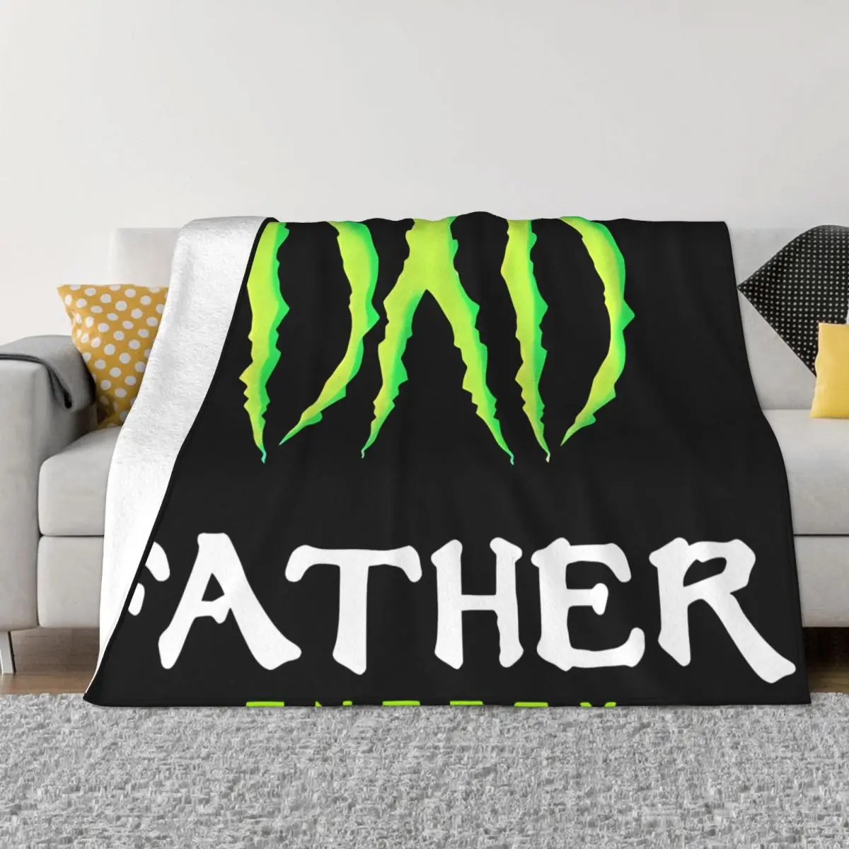 Father Energy Monster Happy Coperta Copriletto Sul Letto Morbido Letto Matrimoniale