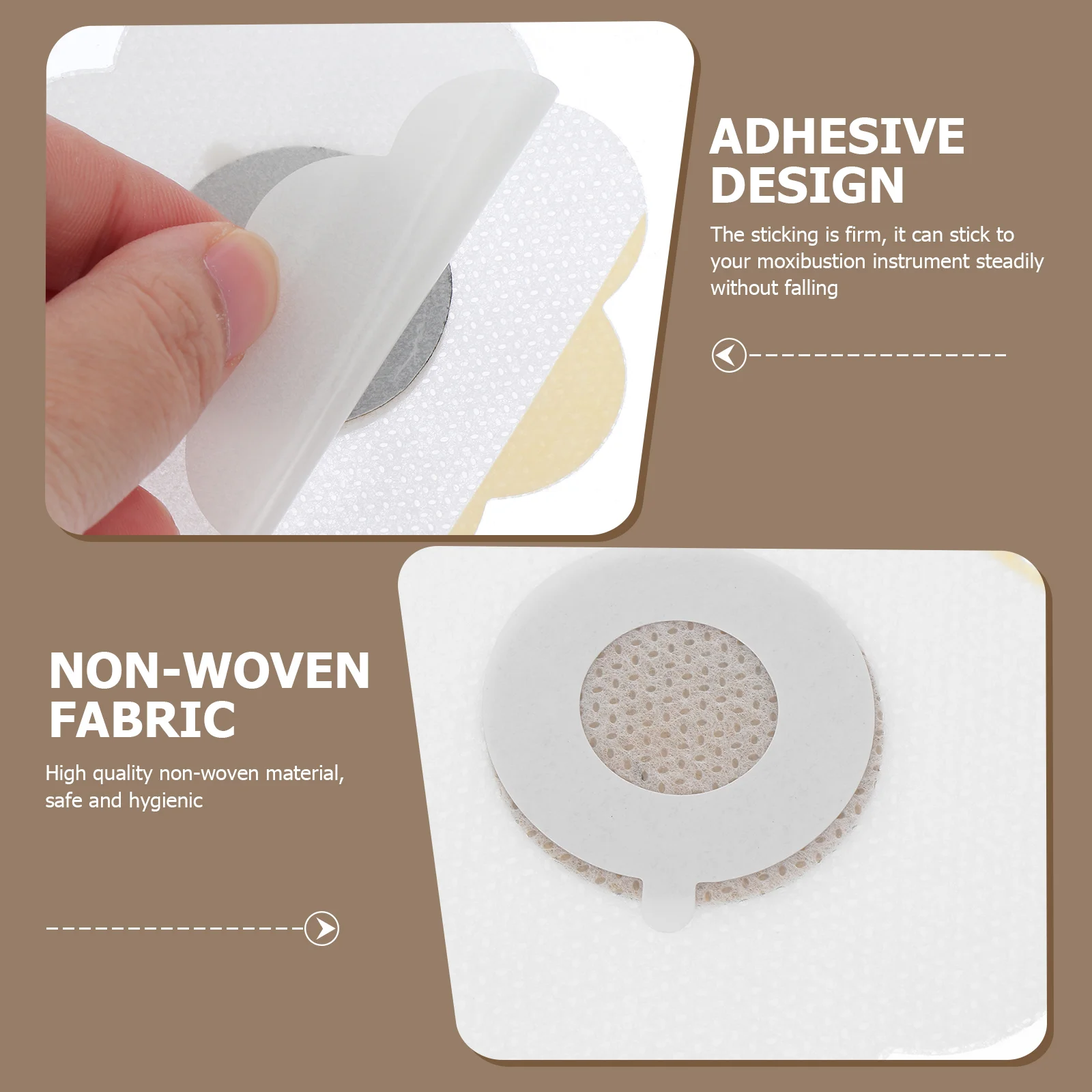 Moxibustion Box Stickers Fixing Pads Adhesive Discs Massage Accessories Spa Supplies Graphene Material 10 Pcs