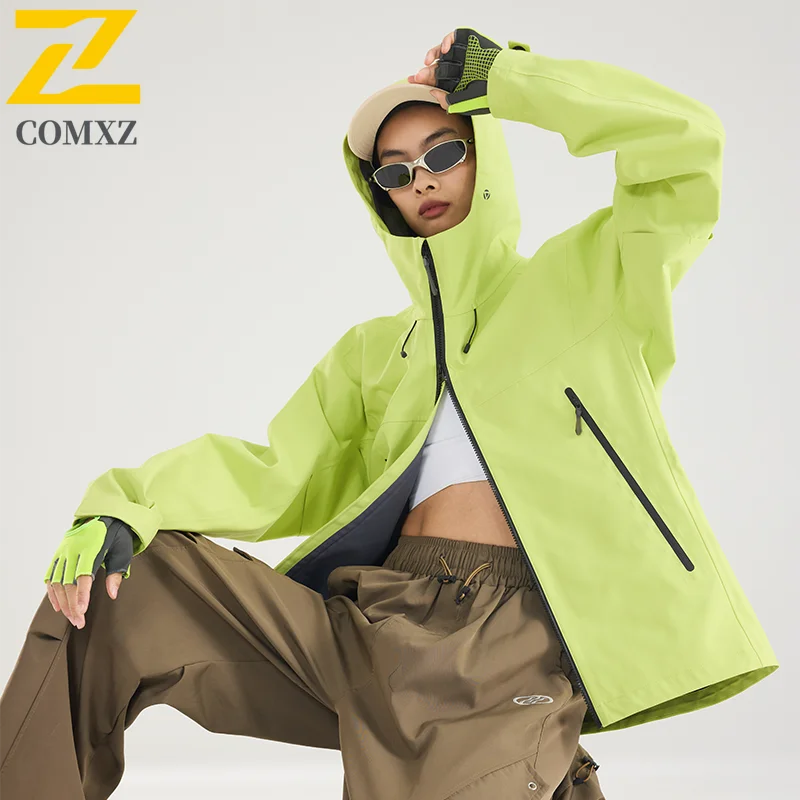 Hard Shell Jacket 2025 Couple Waterproof Windproof Autumn Winter Outdoor Hiking Functional Coat Men Women Unisex Breathable