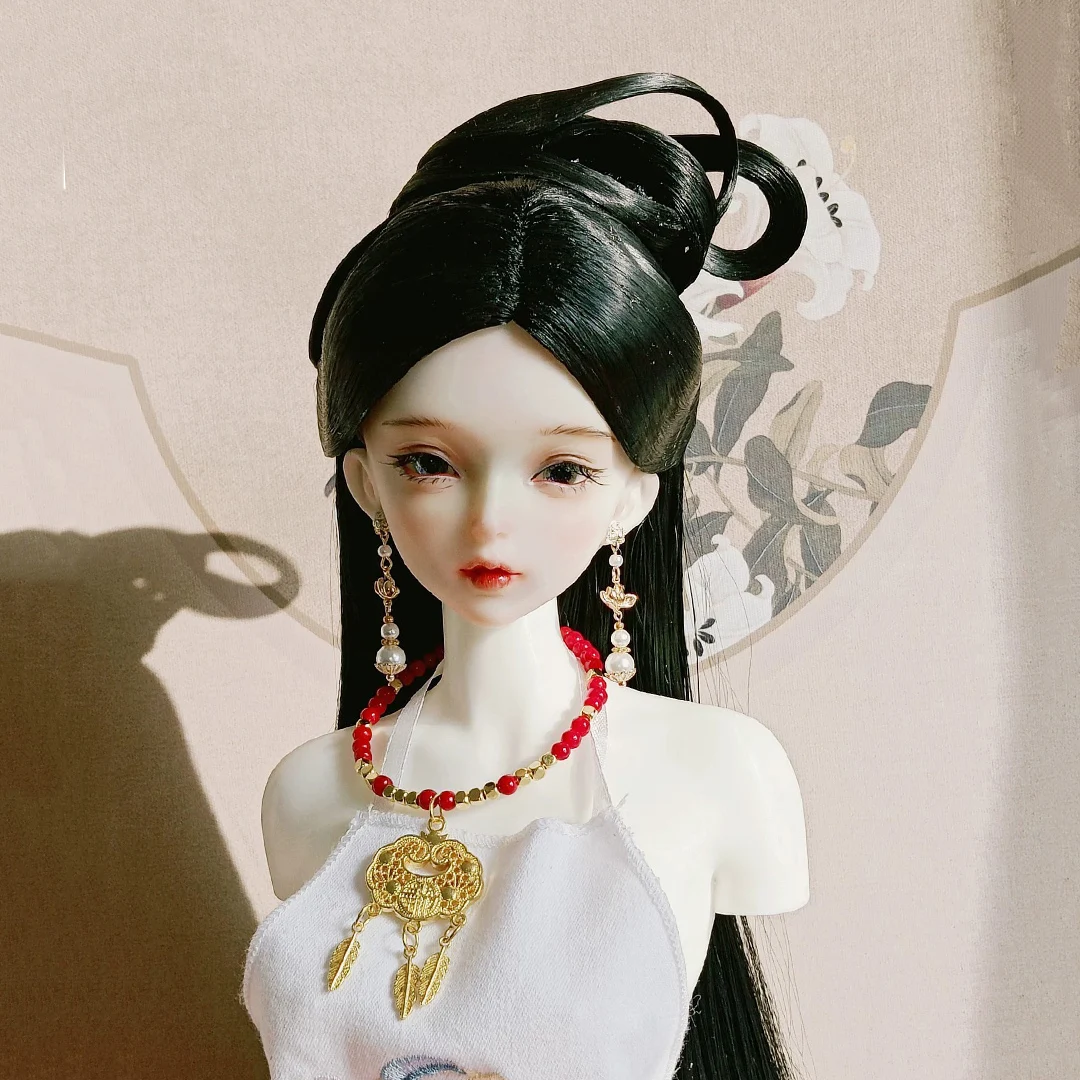 

1/4 1/3 BJD искусственные волосы для кукол, винтажный стиль, длинные волосы, волшебный парик для MSD SD13, девочки SSDF, аксессуары дяди A1723