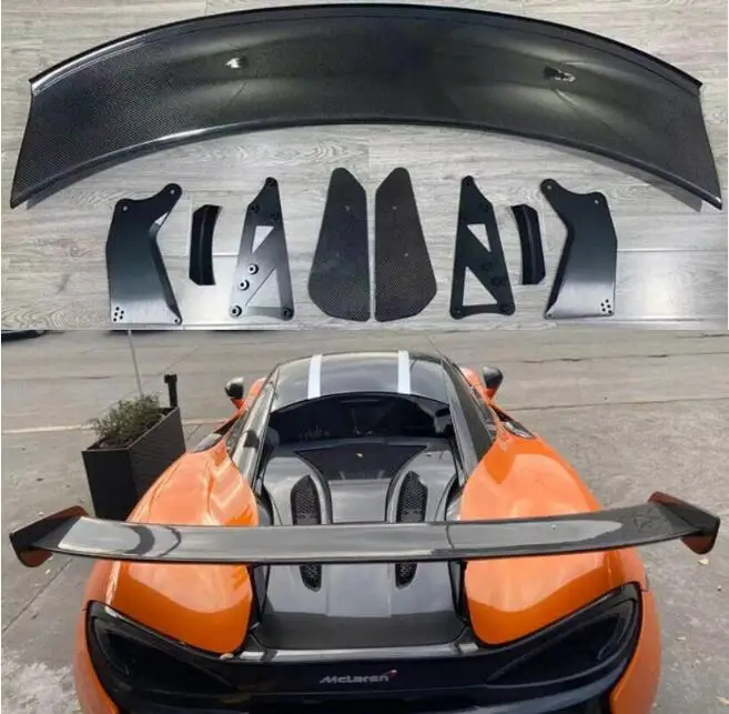 

Real Carbon Fiber Car Rear Wing Trunk Lip Spoiler For Mclaren 540C 570 570S 570GT 2015 2016 2017 2018 2019 GT4 Style