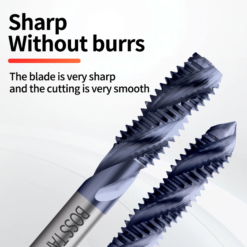 Carbide Tungsten Steel JIS Standard Spiral Fluted Tap UNC UNF 4-40 6-32 Machine Screw Thread Taps Fo