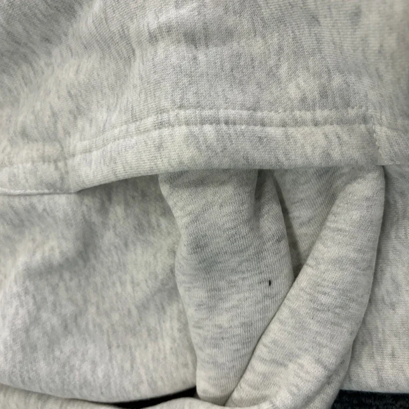6PM Drill Plus Velvet Pullover Hooded Sweatshirt Embroidered Letters Hip-hop Men's Trendy Long Sweatpants Sports Suit Jacket 4