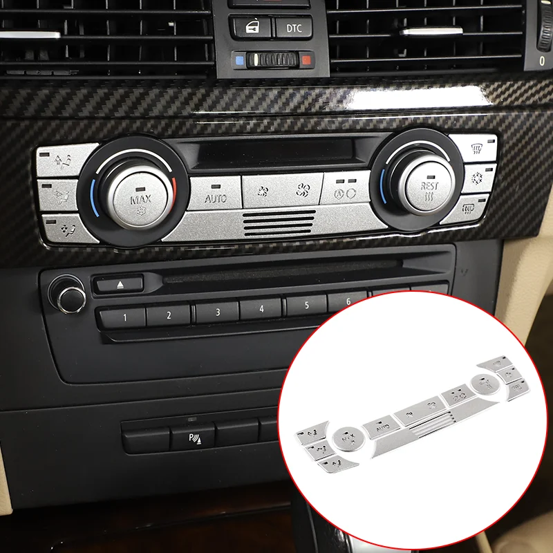

Стикер для кнопки кондиционирования воздуха для 05-12 BMW old 3 series E90, украшение салона автомобиля, аксессуары из сплава