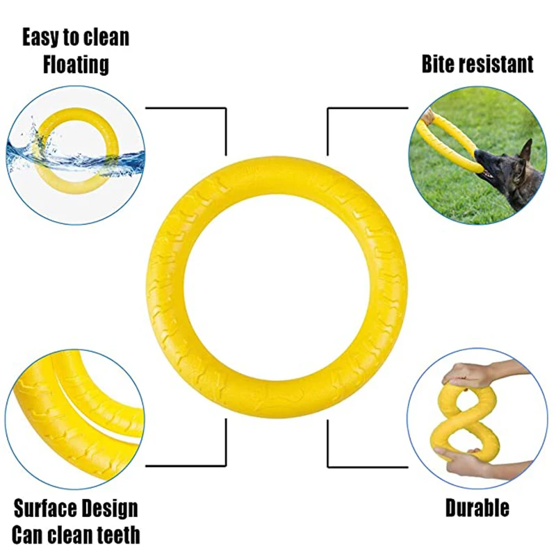 Big Dog Ball Resistant - Pet Flying Training Ring Dog Toys Large Bite  Resistant - Aliexpress