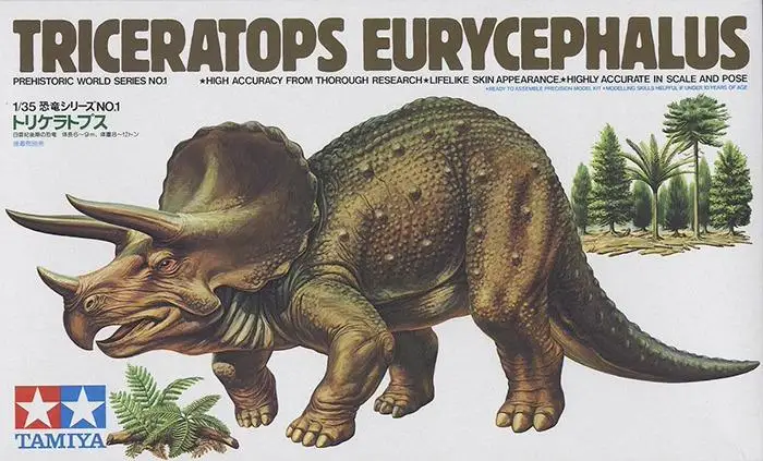 

Tamiya 60201 1/35 шкала Triceratops Eurycephalus (пластиковая модель)
