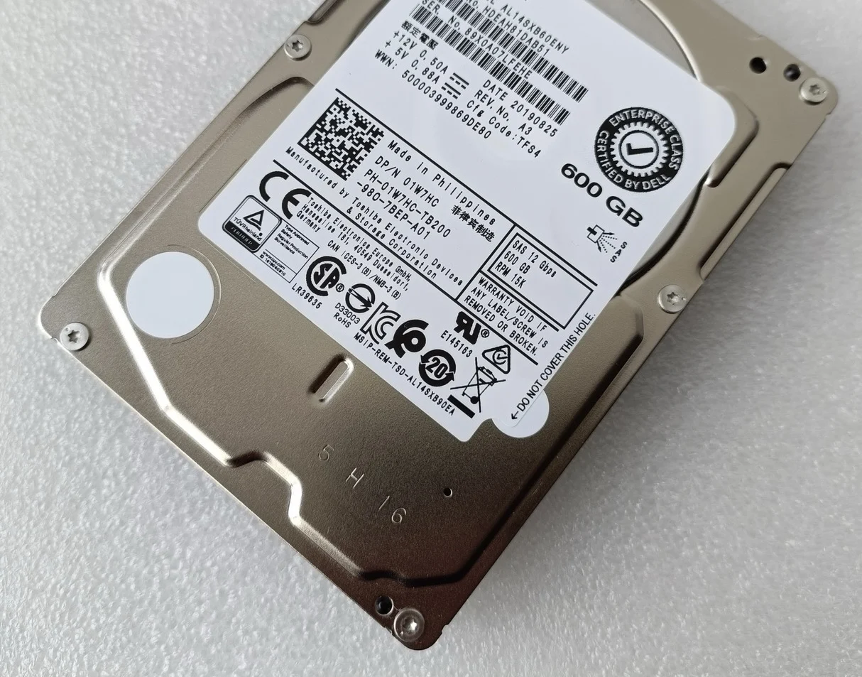 For NEW 01W7HC AL14SXB60ENY 600G SAS 12G 2 5 inch 15K server hard disk