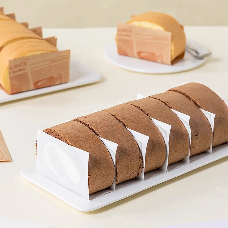 100 Sheets Non-Stick Cake Roll Side Liners, Oil-Proof Baking Parchment Strips for Cake,... - SKU NCRS1542 - UGI Packaging