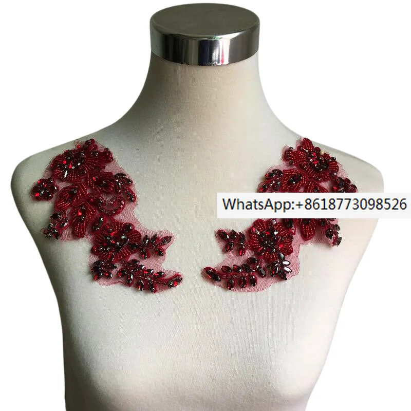 vino-rosso-vetro-diamante-lavoro-pesante-chiodo-tallone-fiore-simmetrico-fai-da-te-pelliccia-di-visone-cappotto-collare-vestito-decorazione-accessori-diamante