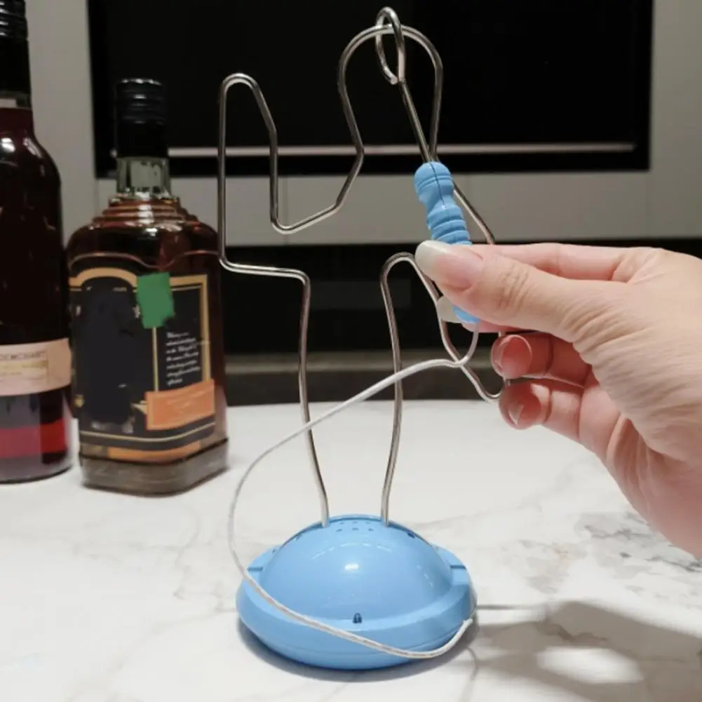 Drinking Game with Wire Man Adults Buzz Wire Game Buzz Wire Drinking Game Kit with 4 Shot Glasses for Adults Family Bachelorette 2