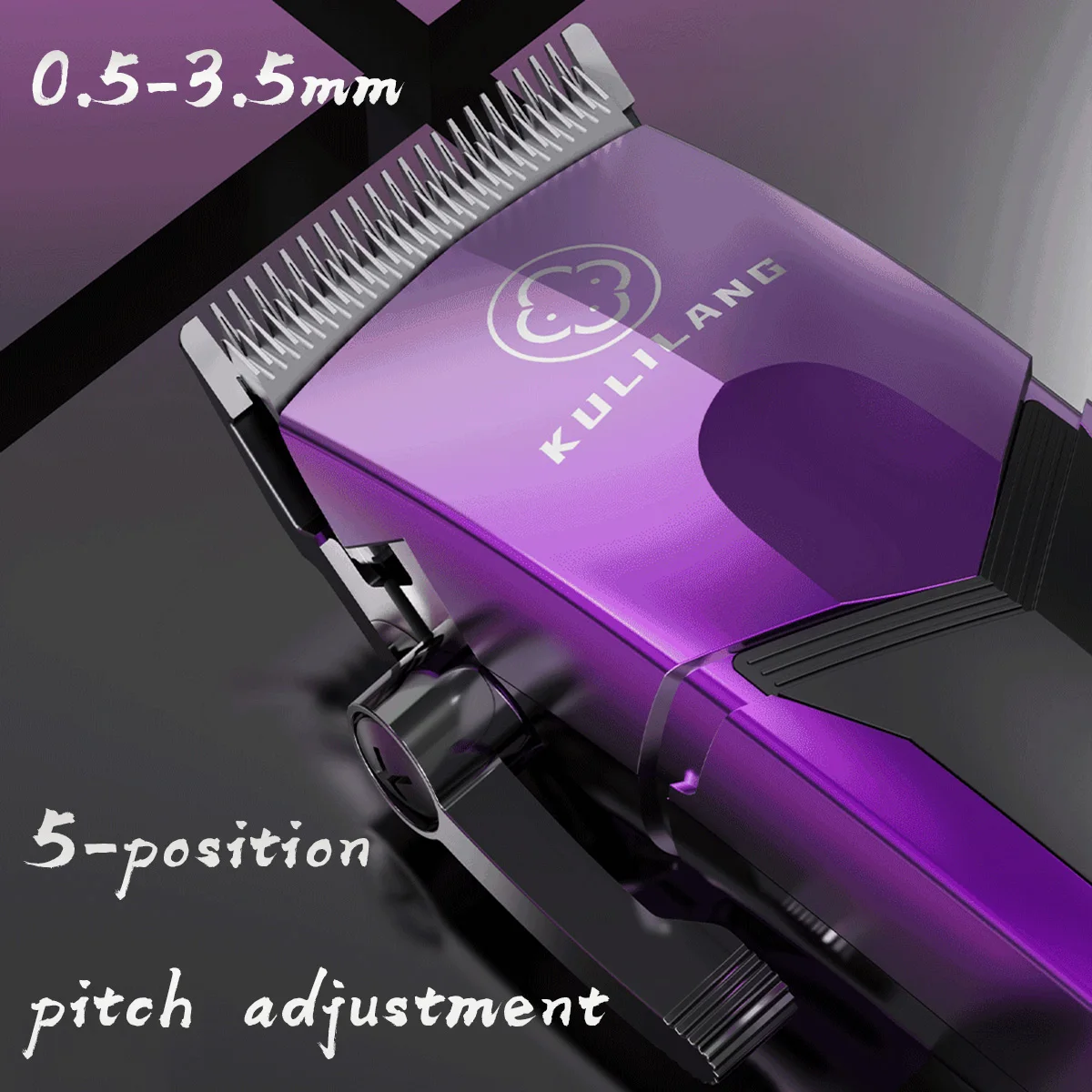 KULILANG NEW R77F 7200RPM Professional Electric Hair Clipper Barber FADE Thin Blade Quality Hair Trimmer Hair Cutting Machine 4