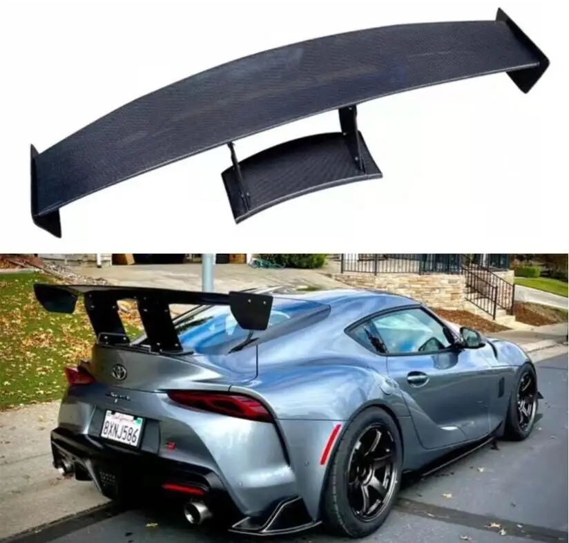 

REAL CARBON FIBER REAR WING TRUNK LIP TAIL SPOILER FOR Toyota Supra A90 A91 2019 2020 2021 2022 Varis STYLE