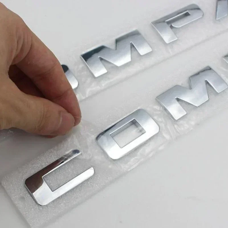 1 Paio di Adesivi ABS per Parafango e Bagagliaio Auto, Emblema Logo Compass, Badge Laterale Auto, Ricambio, Accessori Decorativi Esterni - immagine 2