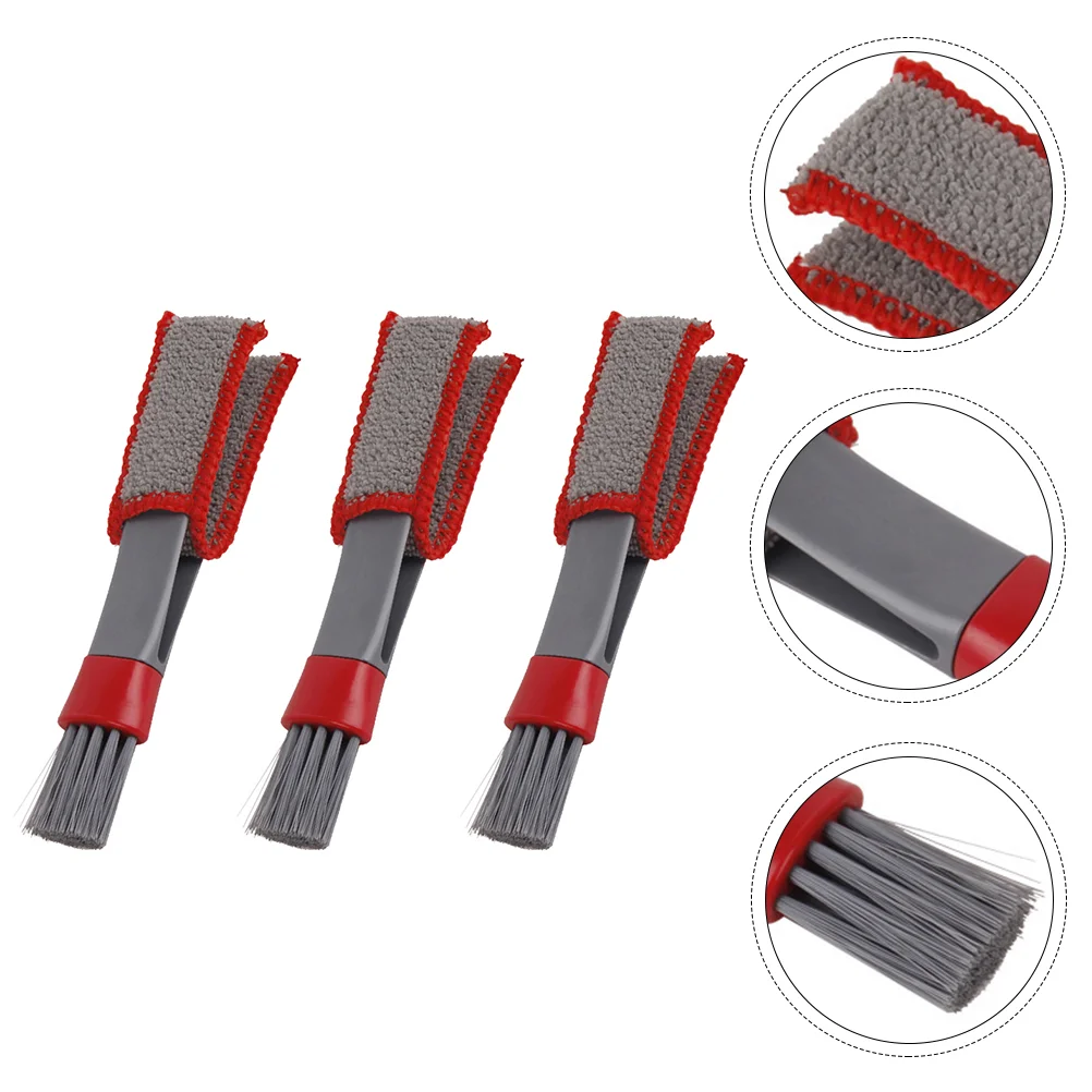 

3 PCS Car Gap Brushes Duster Cleaner Corner Cleaning Keyboards Tools Handheld Superfine Fiber