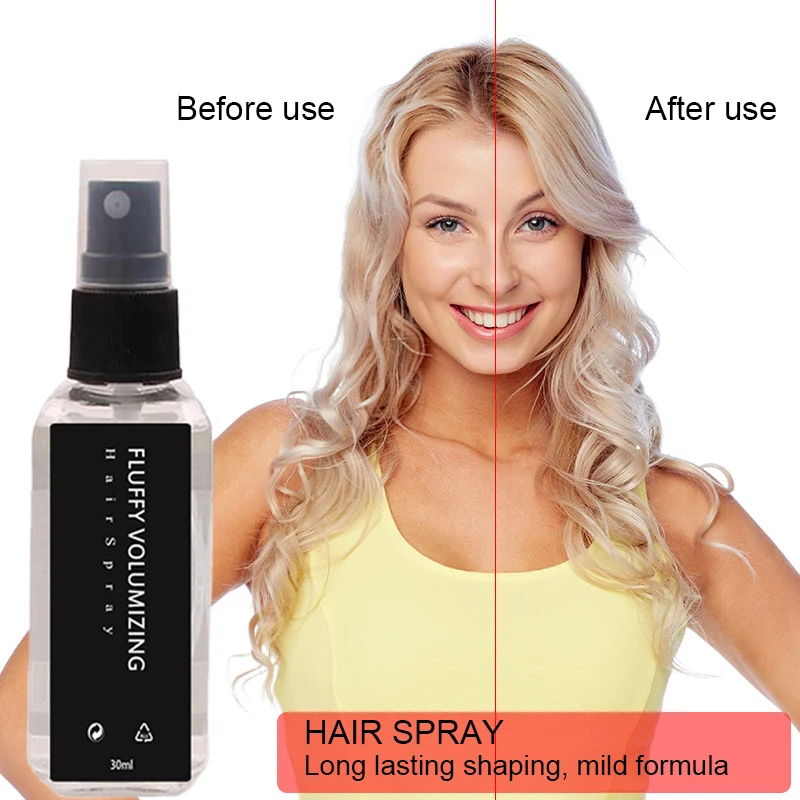 2023 NEW Style Hair Thickening Spray Mist For Salon Fluffy Volumizing Hair Spray Extra-Volume Fluffy Hair Styling Gel 30ml спрей морские брызги keune style salt mist 200 мл