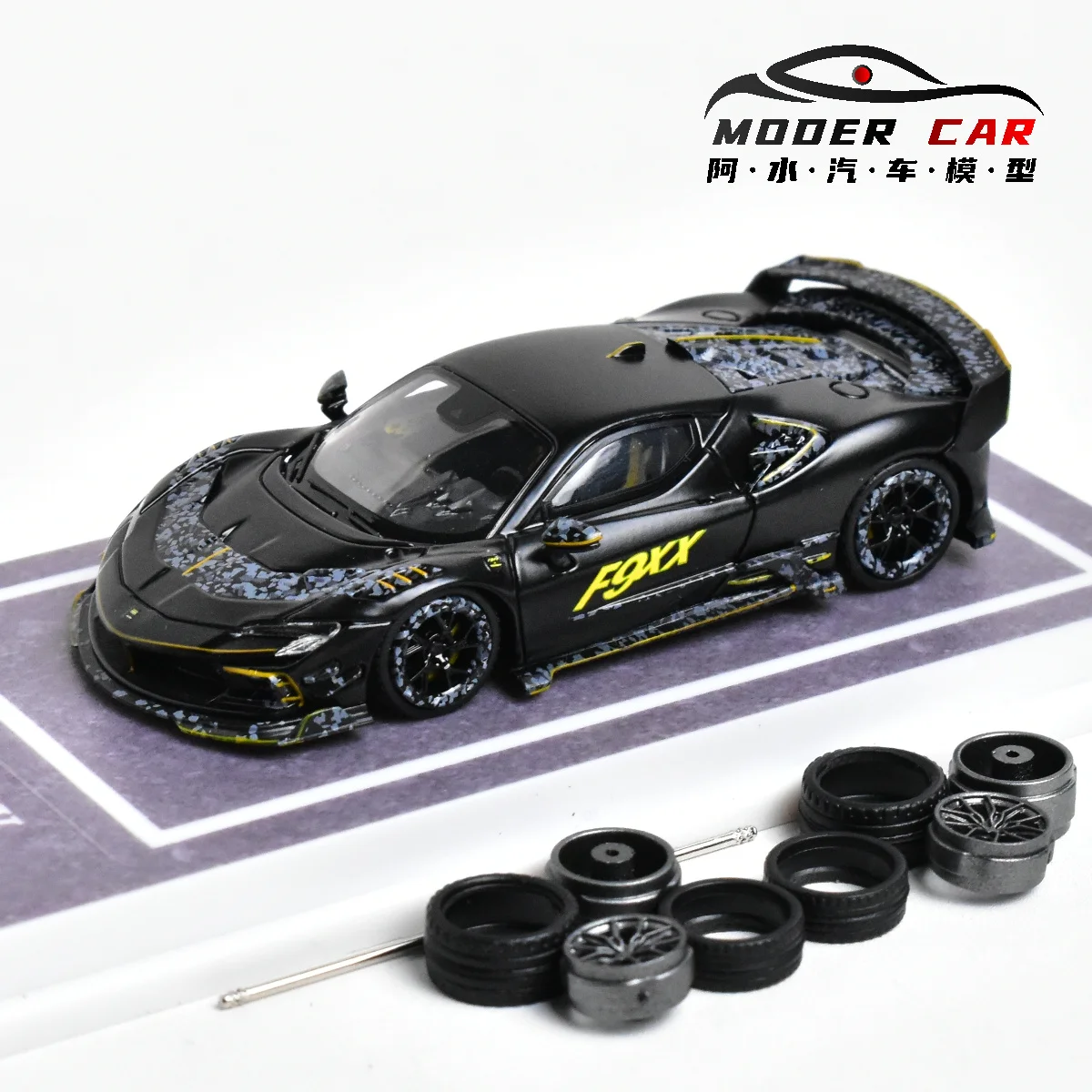 MJ 1:64 Mansory SF90 F9XX  Spider Diecast Model Car 5