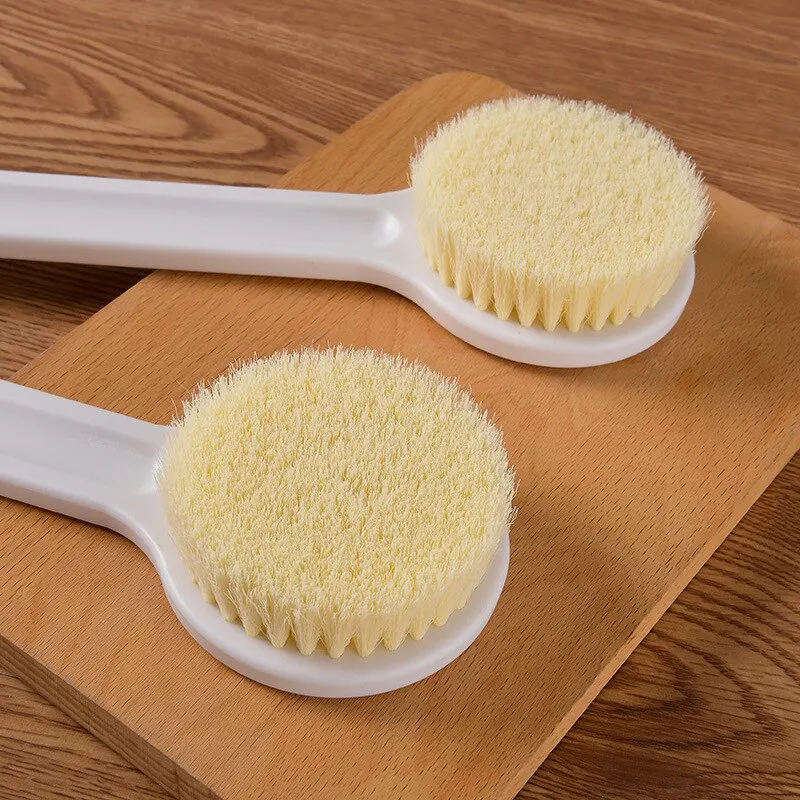 Japanese Bath Brush Long Handle Soft Hair Back Rubbing Body Scrubbing Gods Rub