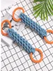 Pet dog toy Double-ring chewable cotton knot toy Tooth cleaning Durable braided bone rope Pet teething toy Pet supplies 1