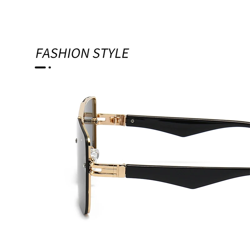 Óculos de Sol Quadrado Feminino 2023 Moda Óculos Oversized Óculos Vintage Lunette De Soleil Femme Gafas De Sol Mujer Lentes_voghion.com