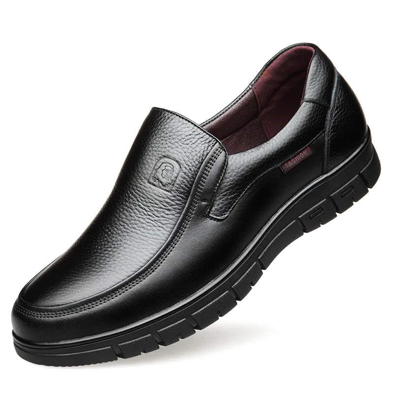 Genuine Leather Casual Shoes For Men Flat Platform Walking Shoes Outdoor Footwear Loafers Breathable Sneakers Handmade Shoes 4