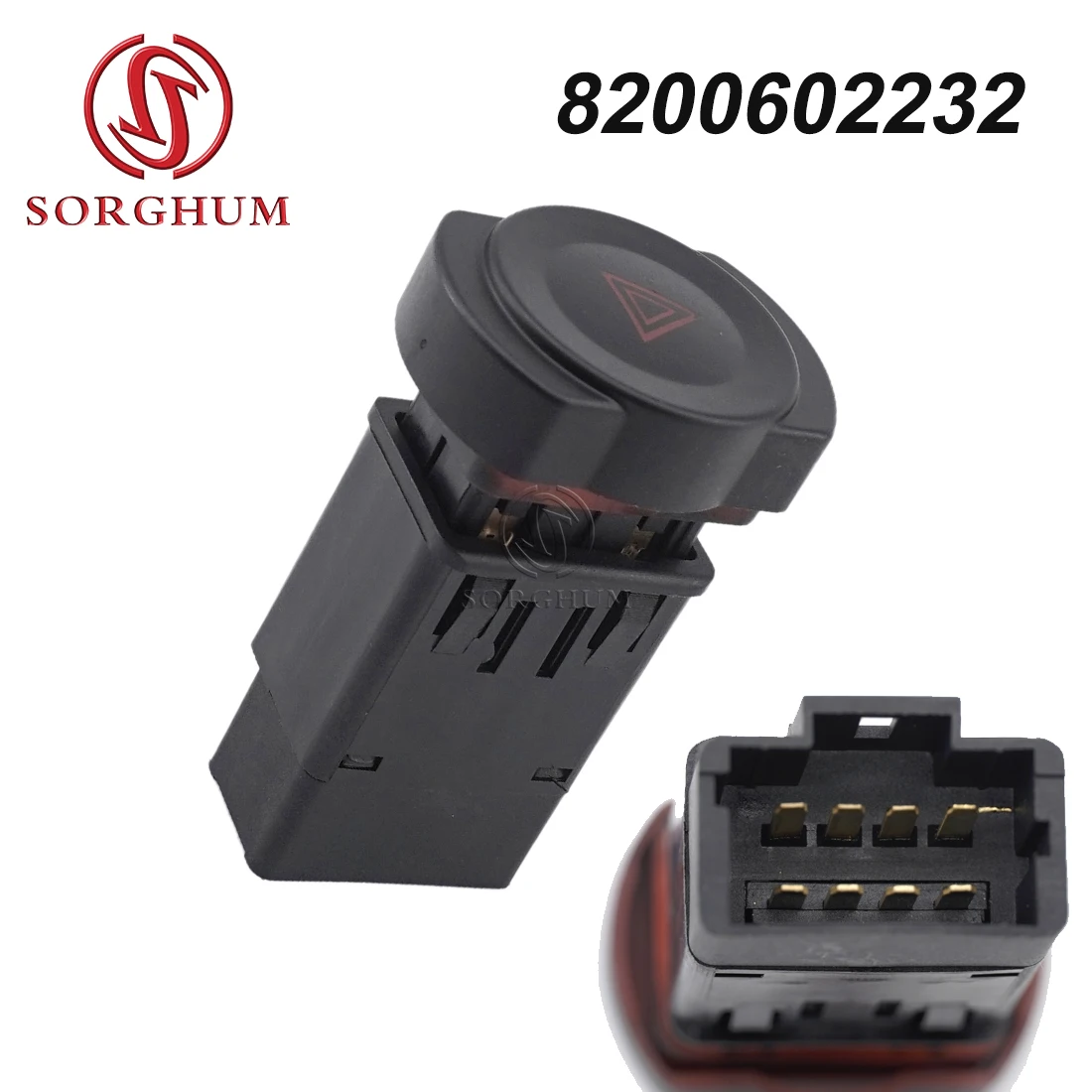 Sorgo 8200602232 Per Renault Aprio Per Dacia Duster Sandero Power Emergenza Emergenza Avvertimento Flash Light Interruttore A Pulsante Singolo