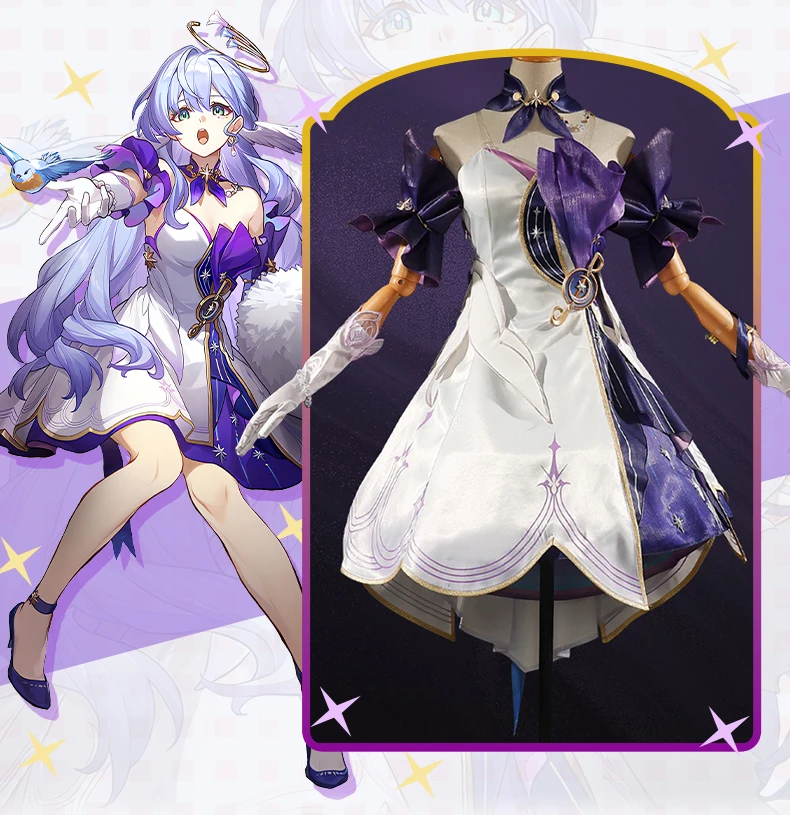 Rail Robin Cosplay Kostüm Halloween Outfits - Game Honkai Star 1