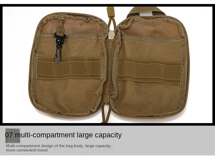 EDC Molle Tasche Kleine Hüfttasche Wandern Camping Jagd Zubehör Medizinische Tasche Outdoor Handy Fall Halter Sport EMT Tasche – Detail 24