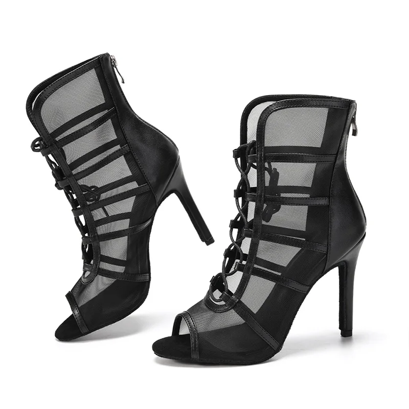 Dance Shoes Women's High-top Latin Dance Shoes Tango Salsa Ballroom Boots