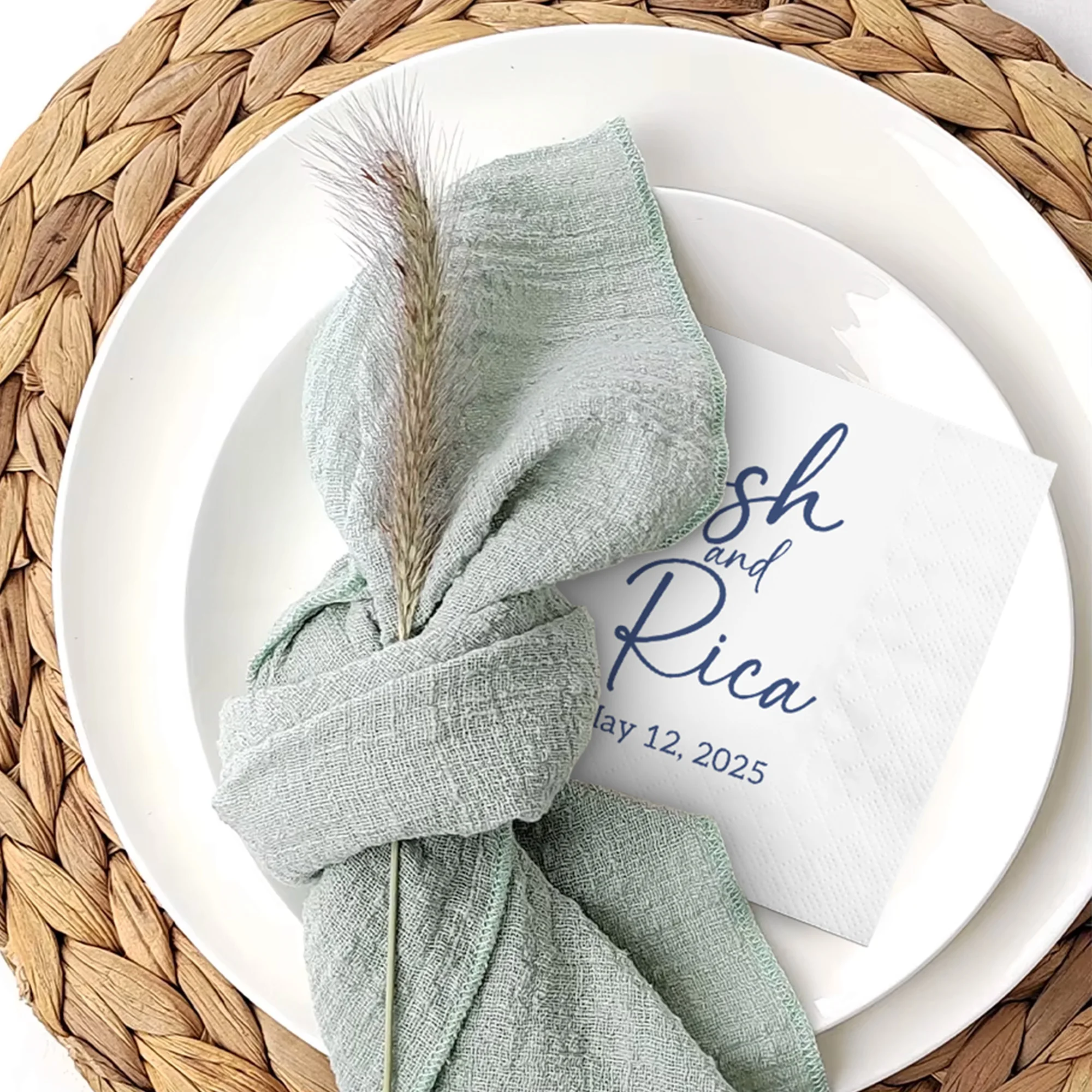 Personalized Paper Napkins for Wedding Custom Napkins Your Text 50-500pcs Disposable for Cocktail Party Hen Party paper napkins