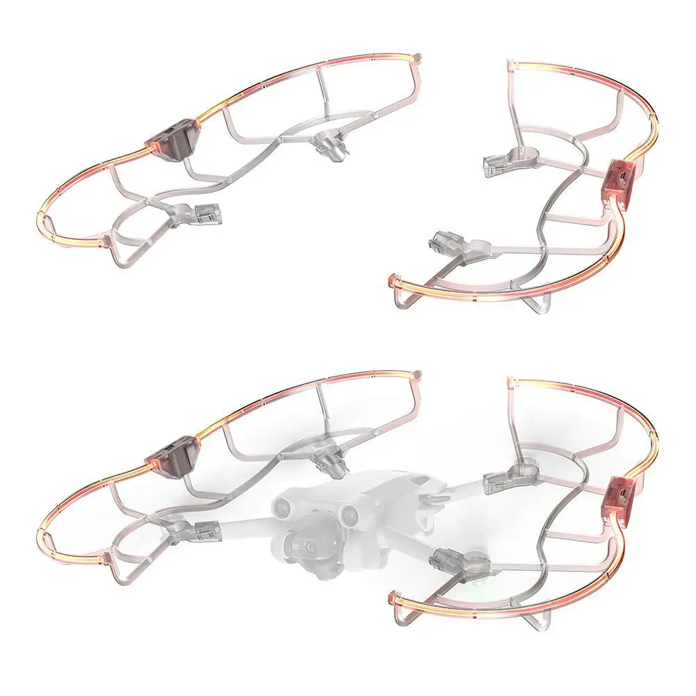 

Светящийся винт Guard для dji Mini 4 Pro Camera Drone Propeller цветное освещение 360 градусов Полная защита аксессуары