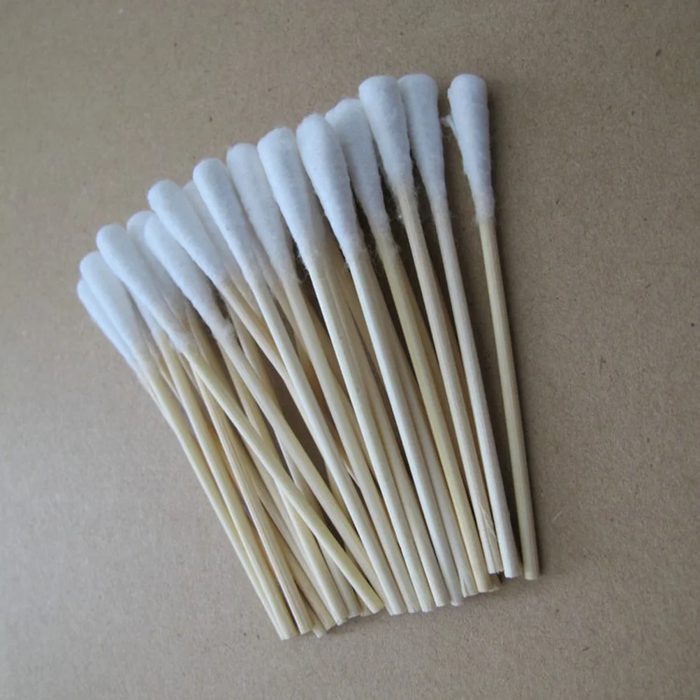 200pcs Cotton Cleaning Swab Sponge Sticks for Inkjet Printhead Camera Optical Lens Automotive Detailing Optical