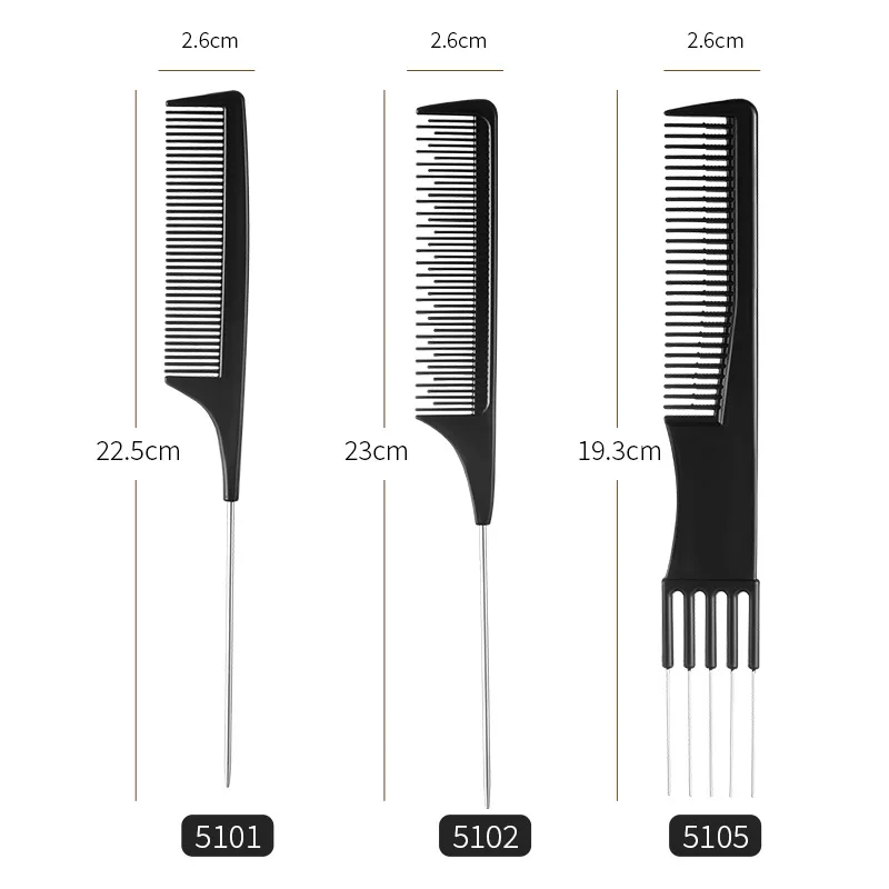 Hair Comb Brush 1/3pcs Smoothing Professional Portable Fluffy Anti Static Styling Tools