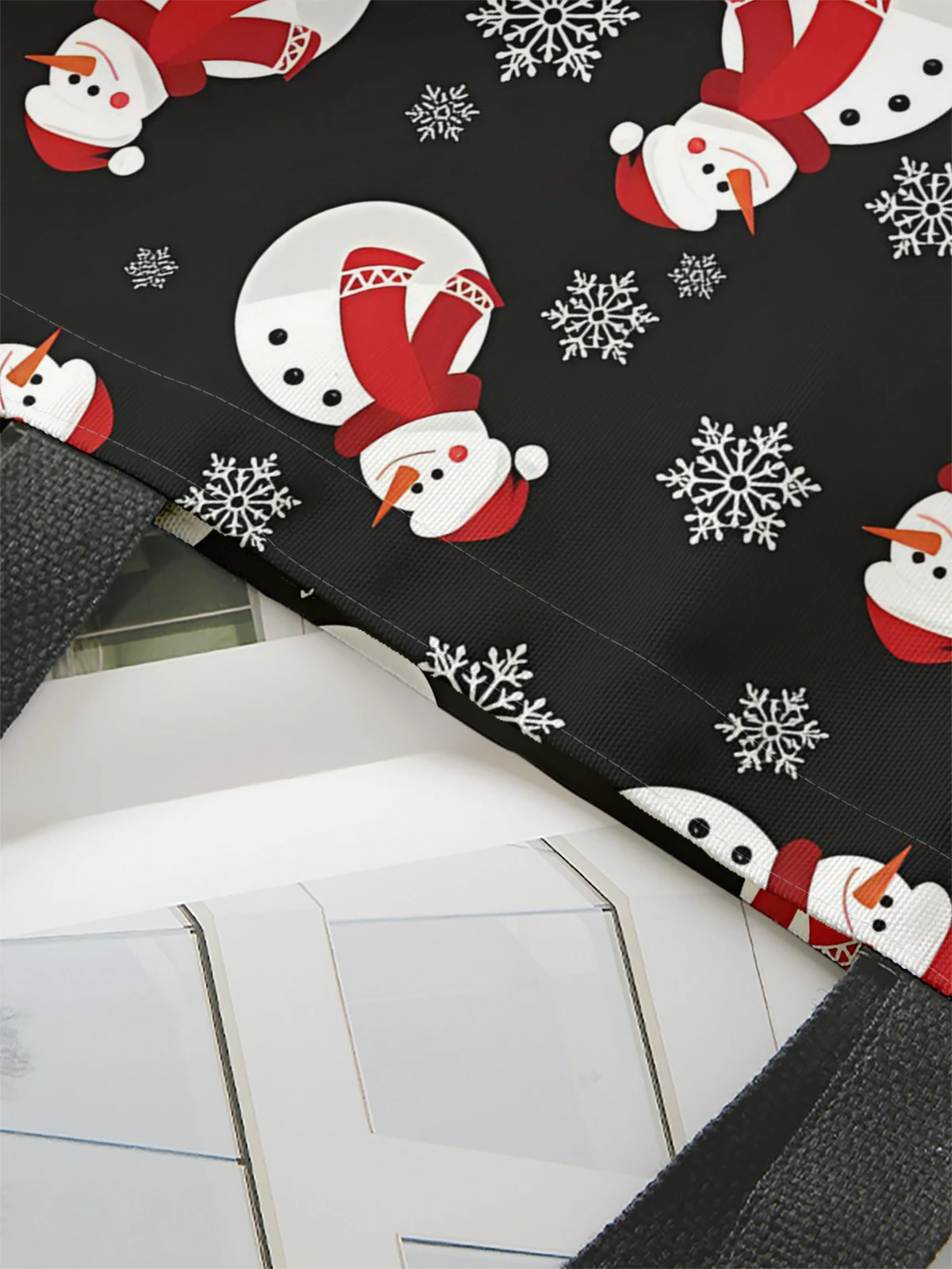 Christmas themed printed casual handbag, reusable fashionable backpack, multifunctional handbag, canvas shopping bag