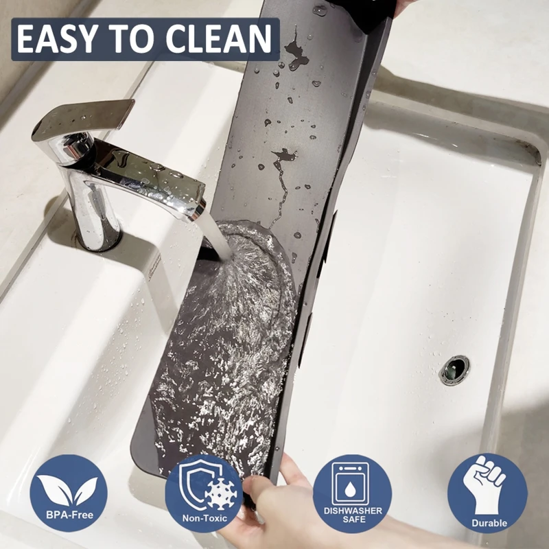 New Sink Splash Guards Suction Cup Household Sink Washing Splash Proof Clapboards
