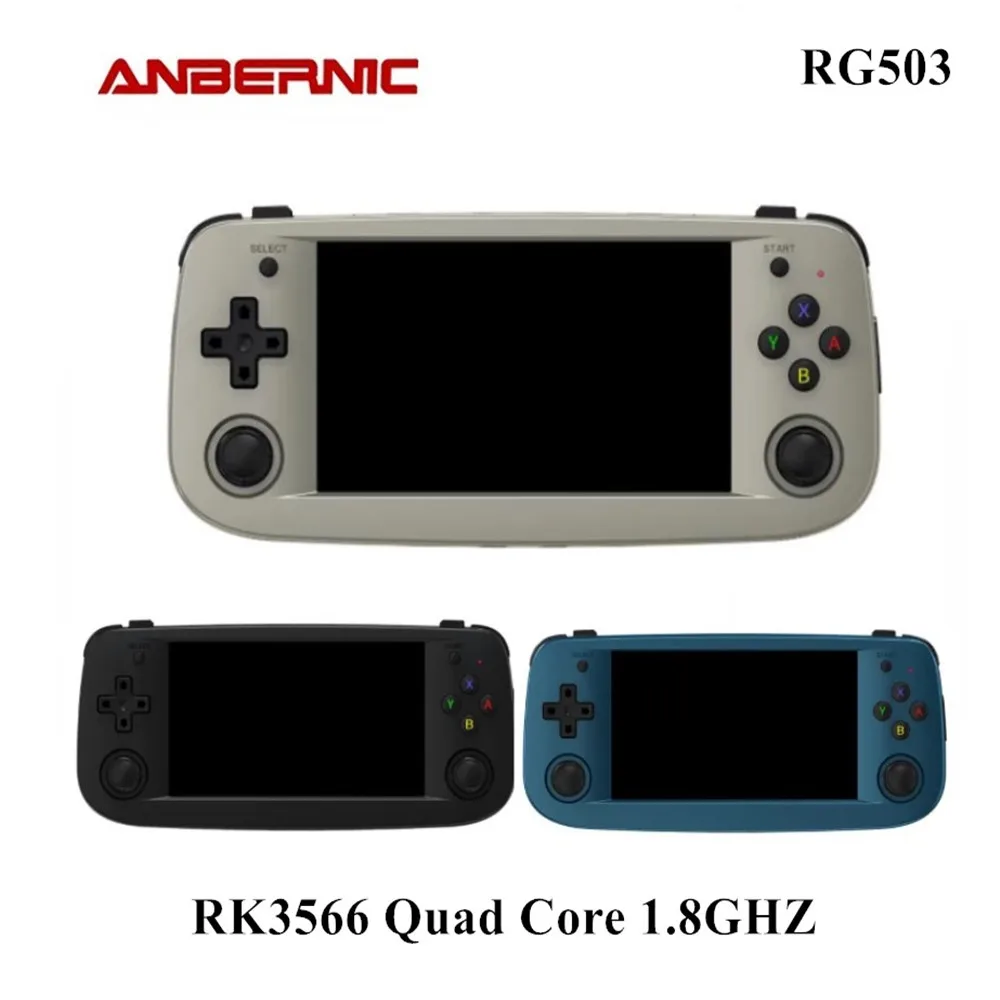 

New Anbernic RG503 Portable Handheld Game Console 4.95 Inch OLED Screen RK3566 With 5G Wifi Retro Video Games Consoles Player