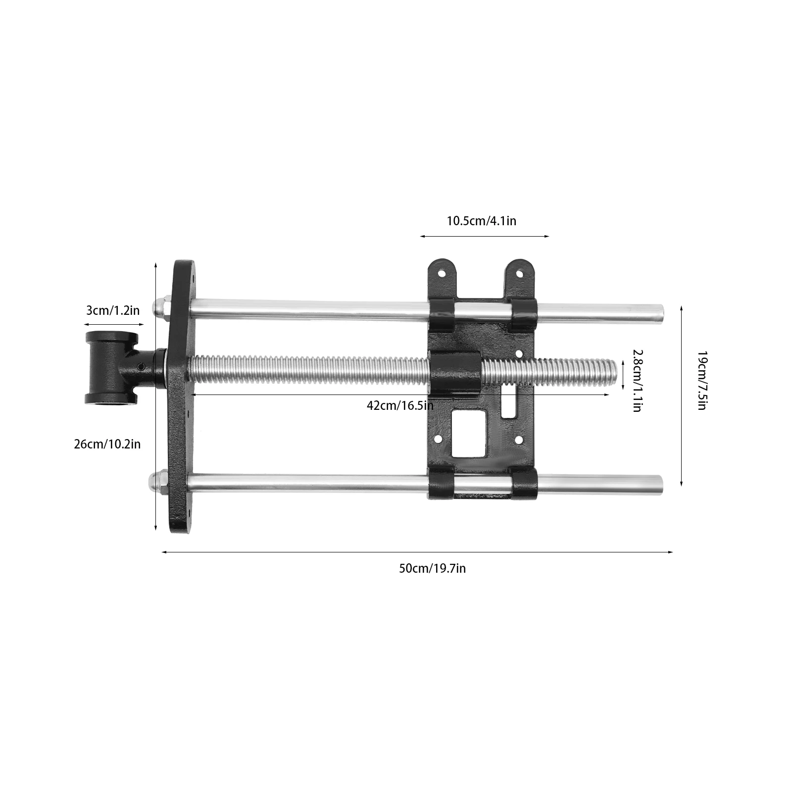 10 Inch Heavy-Duty Workbench jaw Milling Vice with Quick-Release Mechanism for Woodworking Metalworking Precision Machining
