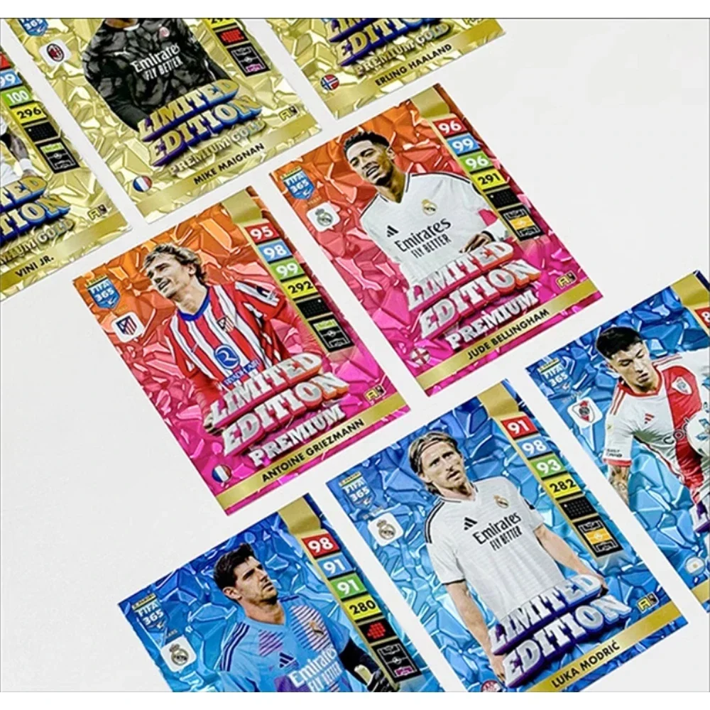 FIFA Collectible Cards Soccer Boys Holiday Gifts Panini 365 Refraction flash Blind box football trading cards collectible cards