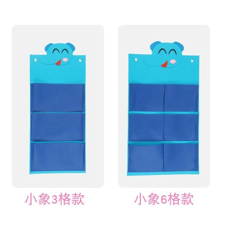 Cute Cartoon Animals Magazine Storage Bag Desk Storage Bag Large Capacity Tool Beside The Desk For Writer And Students