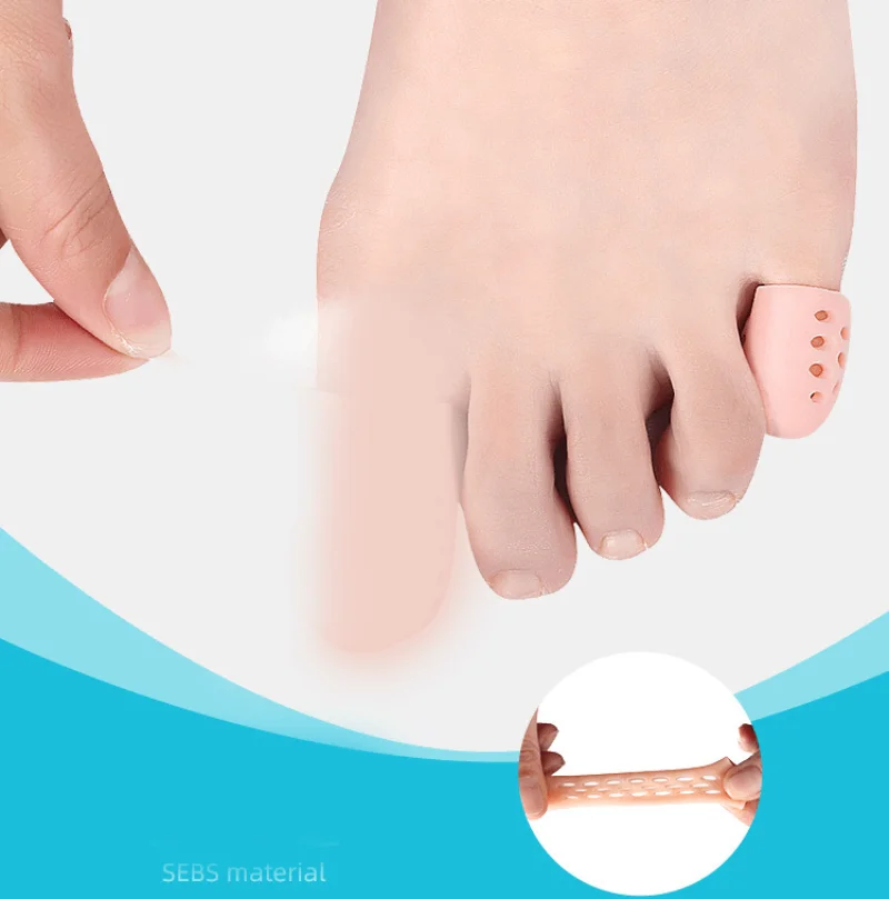 2Pcs=1Pair Foot Care Tool Silicone Fingers Separators Stretchers Toe Tube Corns Blisters Protector Gel Bunion Protection Spacers toe separators toe spreader finger toe separator toe protectors
