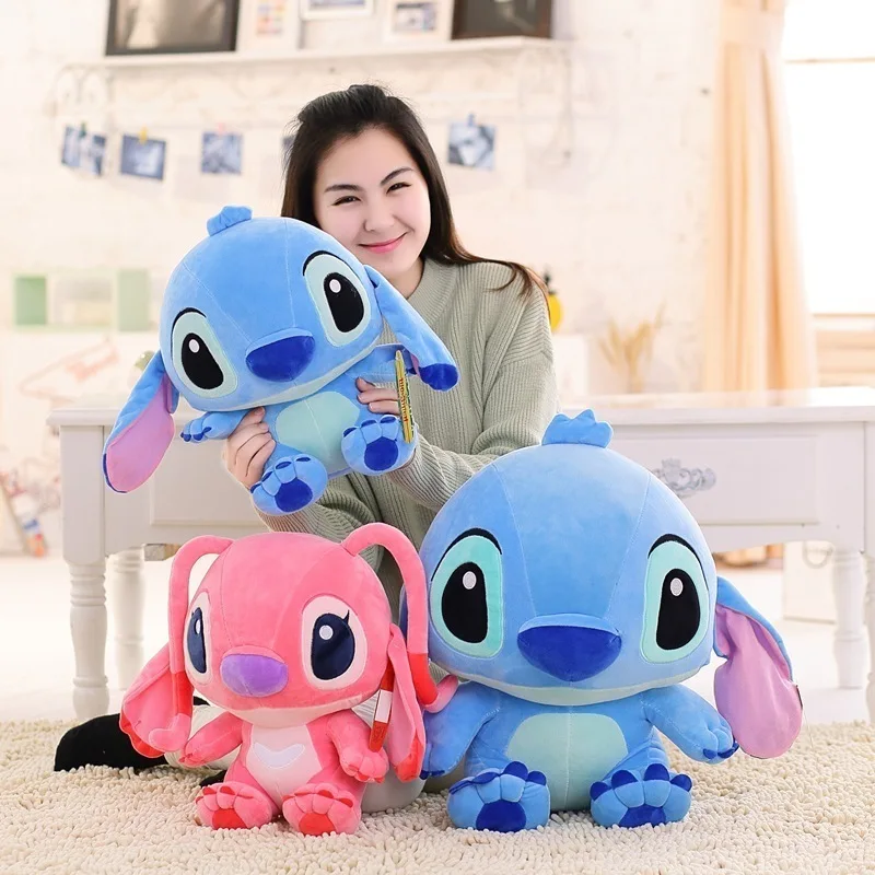 

Мультяшная плюшевая кукла Disney Лило и Стич, игрушки, милая плюшевая кукла Стич, аниме, мягкая игрушка, подарок для детей на день рождения, 35 см/20 см/8 см