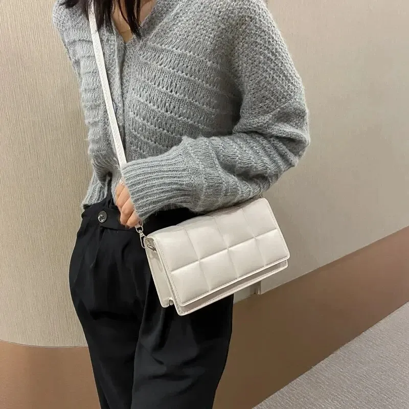 Designer Women's Small PU Leather Shoulder Bag - Trendy Classic Handbag