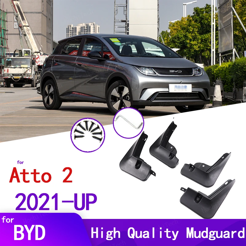 

Брызговики черные для BYD Dolphin EA1 Atto 2 2021 2022 2023, 4 шт.