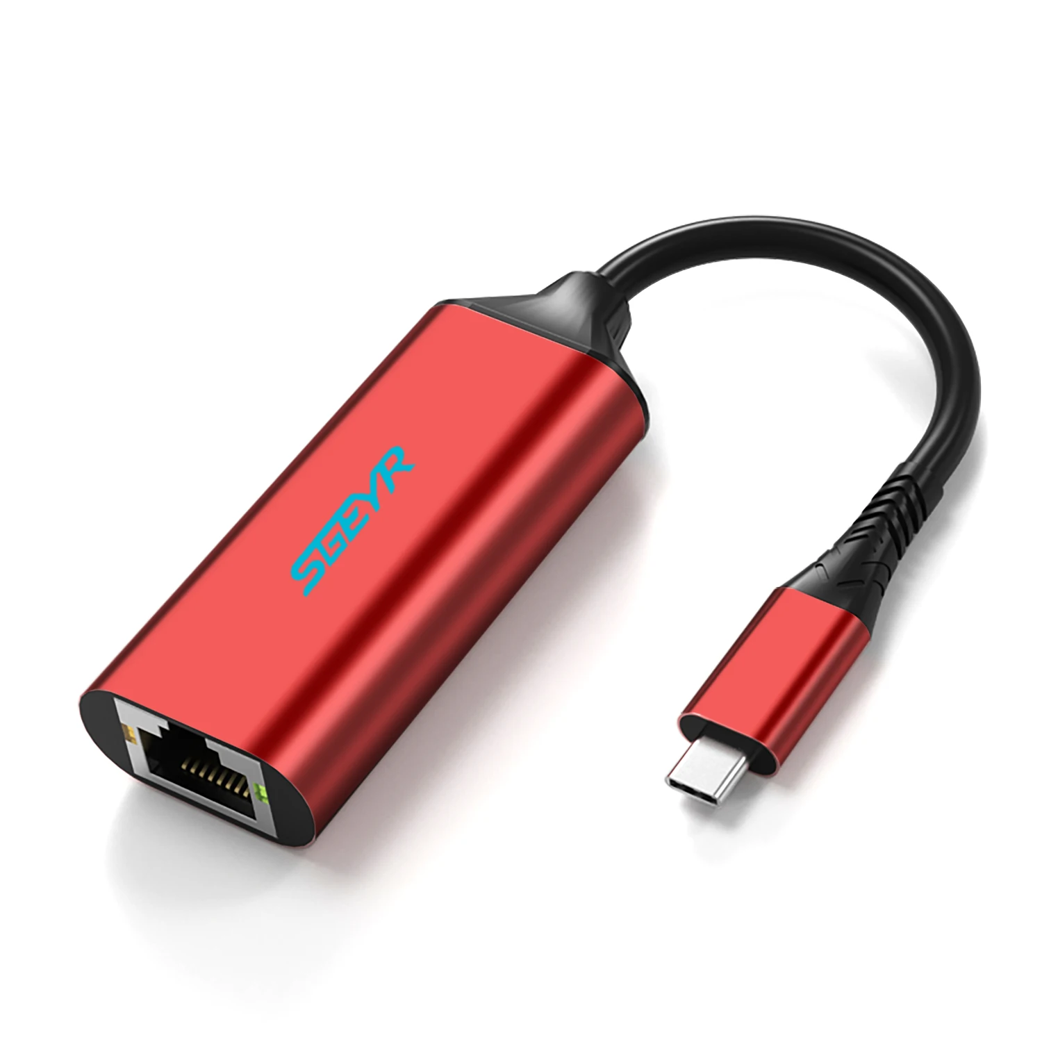 

SGEYR Type C to Ethernet Adapter,Type C to Ethernet Gigabit Adapter, Thunderbolt 3 to RJ45 Gigabit Ethernet LAN Network Adapter