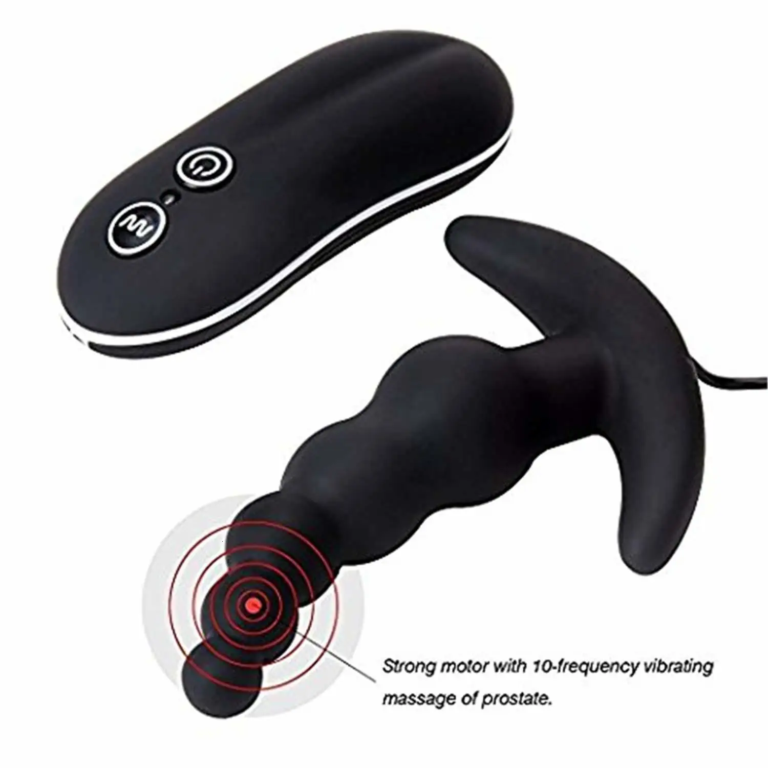 Prostate Vibrating Anal Plug Powerful Waterproof Butt Sex Toy_voghion.com