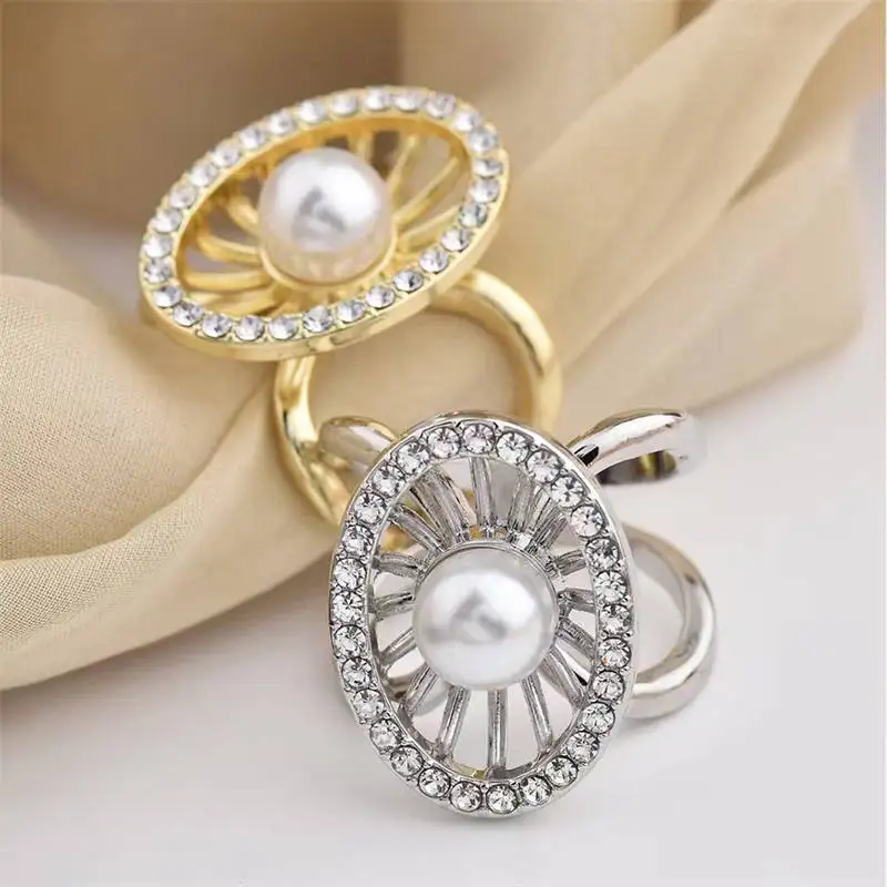 Fashion Retro Owl Tube Scarf Buckle Crystal Brooch Women's Gifts
